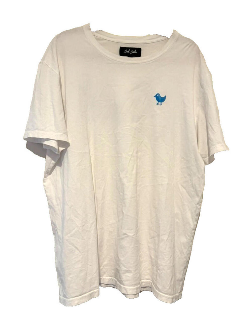 Bad Birdie men's white t shirt floral "bad" sz XXL. new w/o tags A